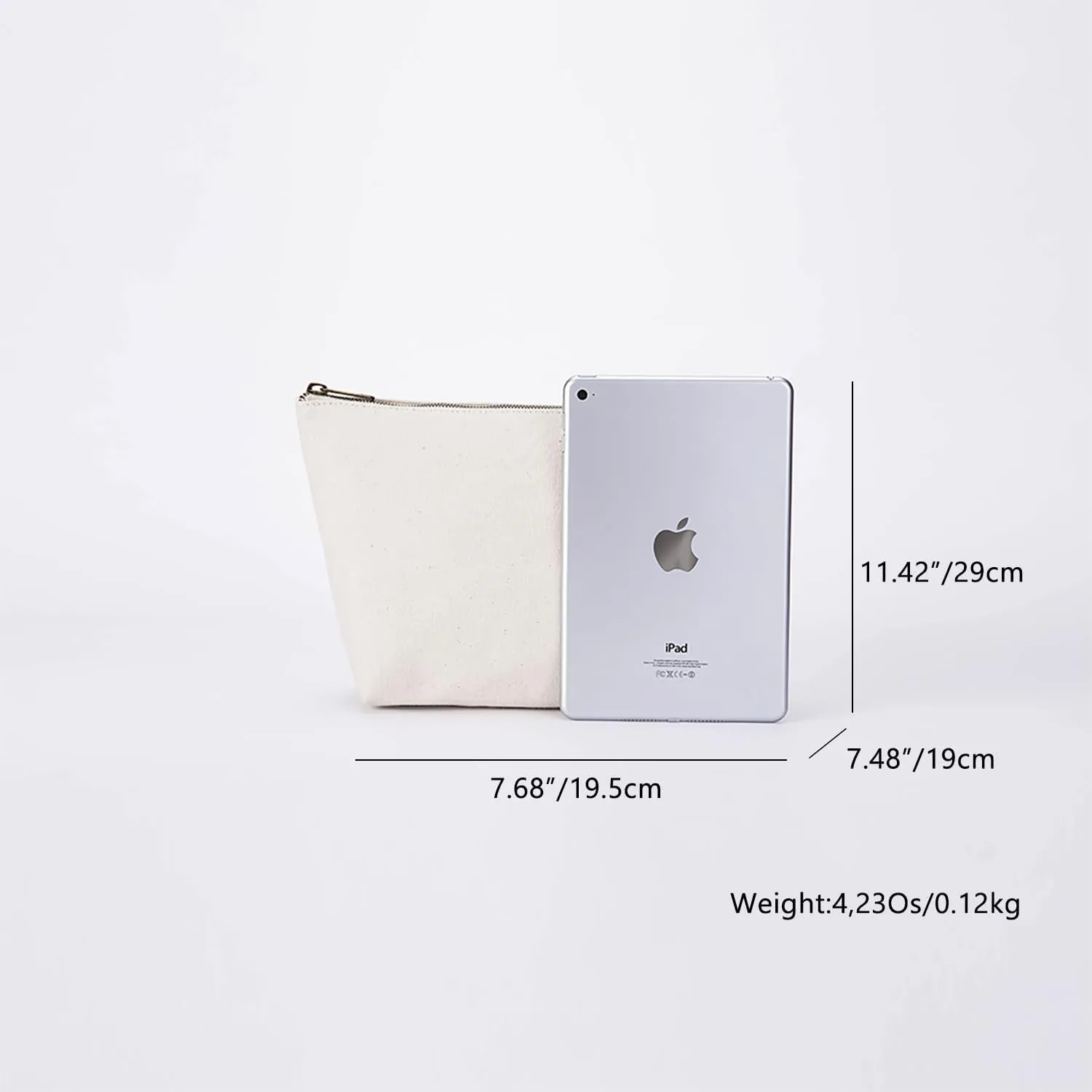 Zipper Closure Insert Purse Organizer Bag In Bag Tote Insert Organizer Tote Shaper (Beige)